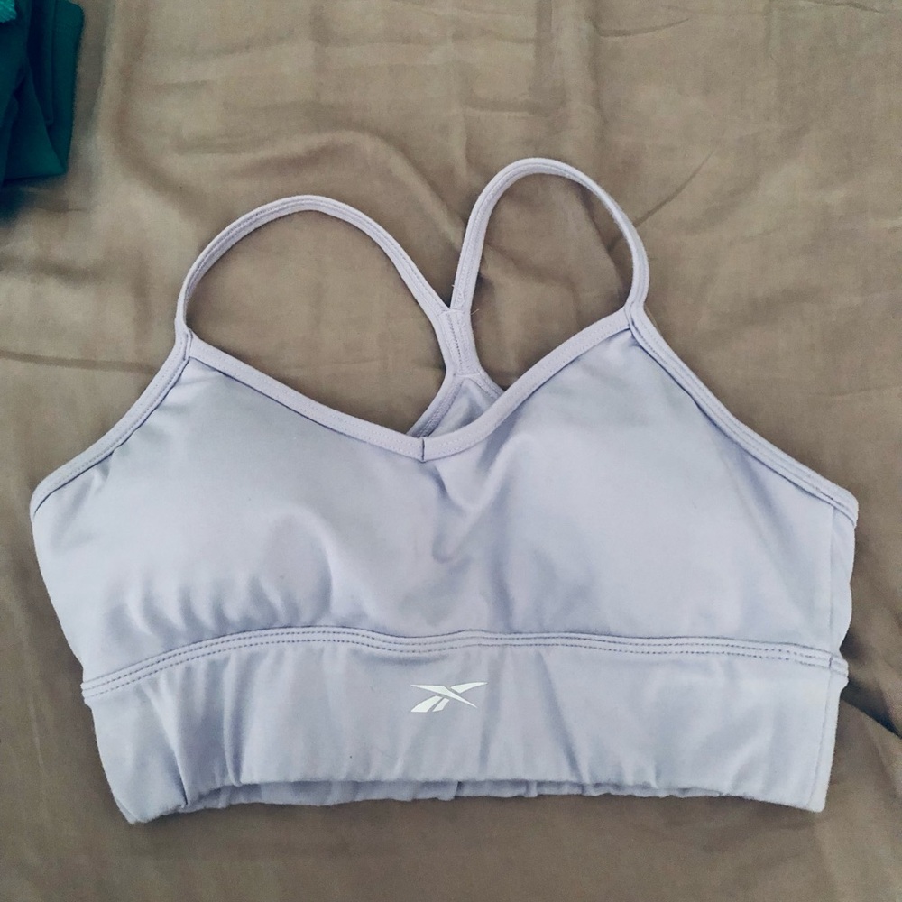 Reebok Light Lavender Racerback Sports Bra